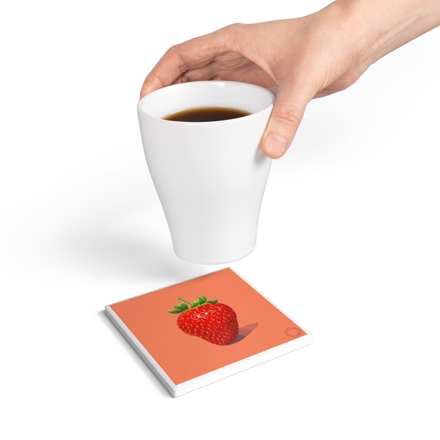 Strawberry Pop Ceramic Coaster – Sweet Summer Style for Fresh, Fun Spaces 🍓✨