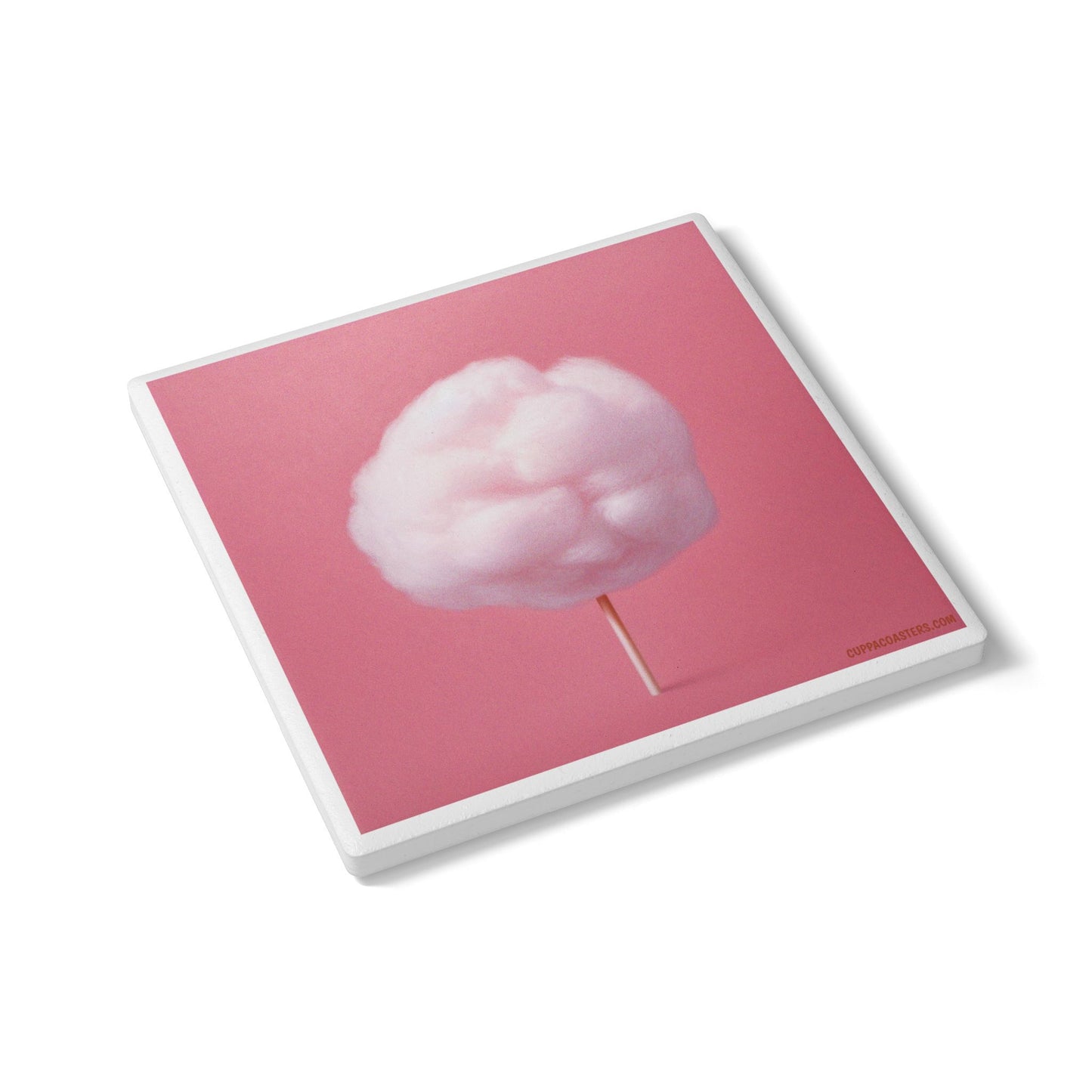 Candy Floss Ceramic Coaster β Sweeten Your Sip ππ