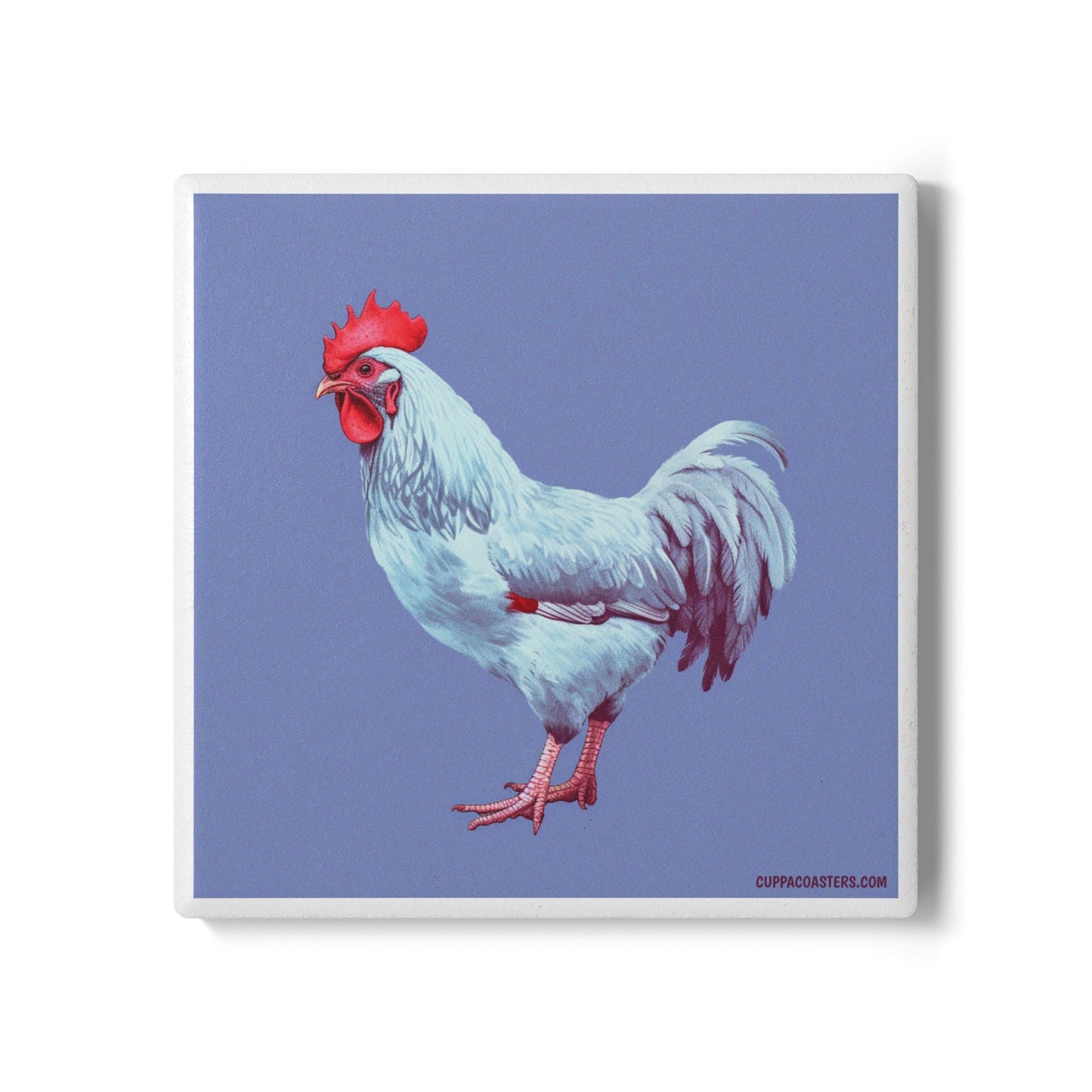 Rooster Rise Ceramic Coaster β Wake Up Your Tabletop πβ