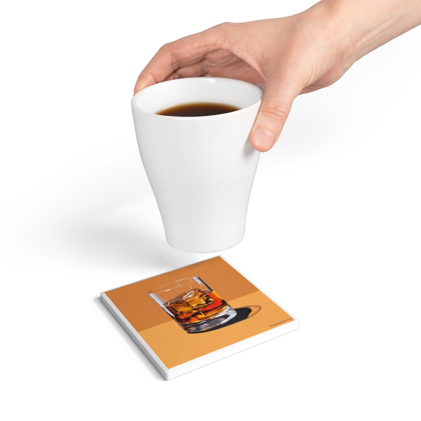 A Wee Dram Ceramic Coaster – Whiskey Lover’s Edition 🥃🪵