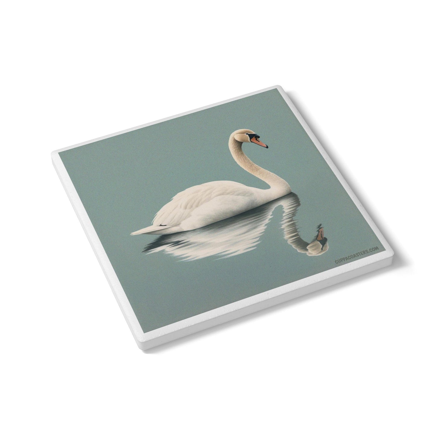 Swan Serenity Ceramic Coaster β Grace in Every Sip π¦’π§
