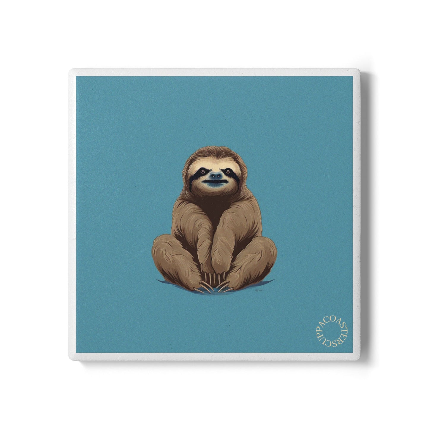 🦥 The “Sloth Mode” Ceramic Coaster – Relax, Recharge, Repeat