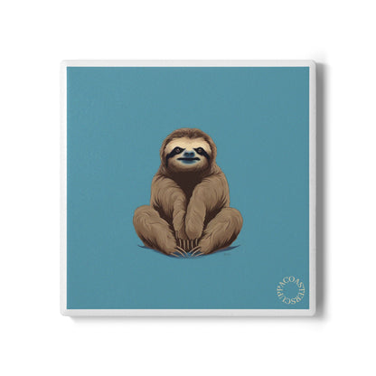 🦥 The “Sloth Mode” Ceramic Coaster – Relax, Recharge, Repeat
