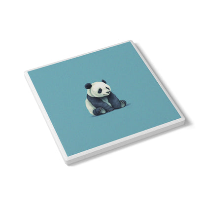 Panda Cub Ceramic Coaster – Cute Animal Lover Gift