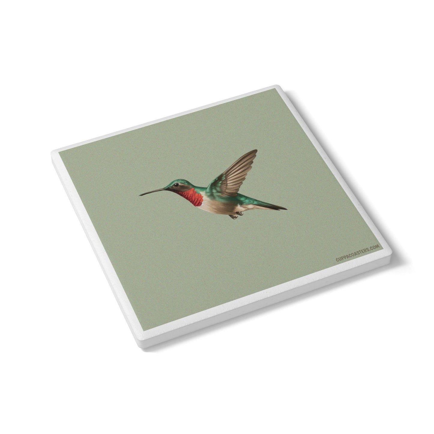 Hummingbird Grace Ceramic Coaster – Nature’s Dancer Edition 🌸🕊️