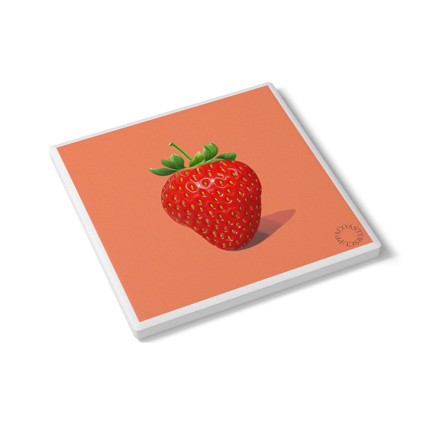 Strawberry Pop Ceramic Coaster – Sweet Summer Style for Fresh, Fun Spaces 🍓✨