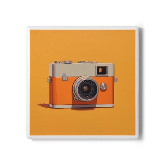 Retro Camera Ceramic Drinks Coaster