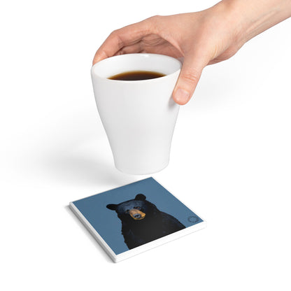 🐻 The “Unbearable” Ceramic Coaster – Strength & Simplicity