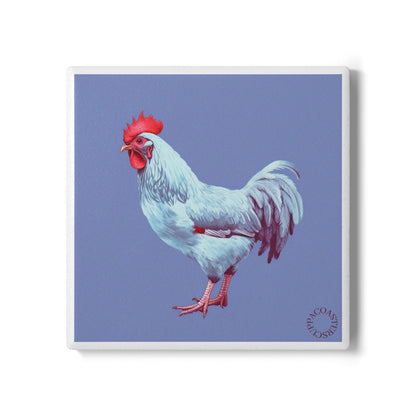 🐓 Rooster Ceramic Coaster – Country Charm