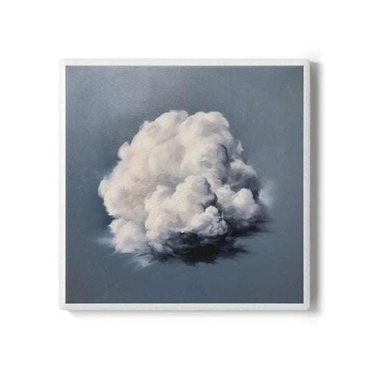 Ceramic Cloud Coaster – Blue Skies & Chill Vibes ☁️