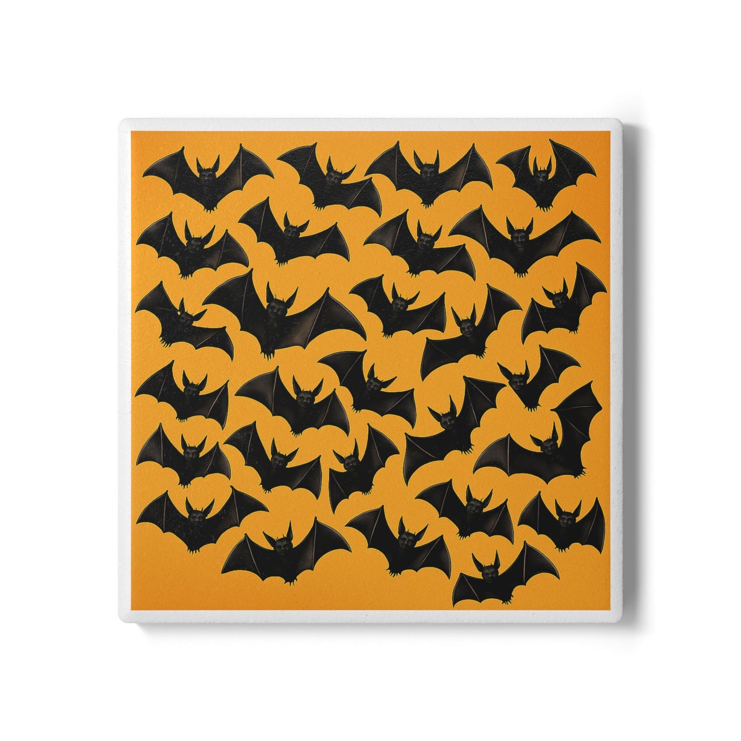 Bats Ceramic Coaster – Spooky Halloween Gift