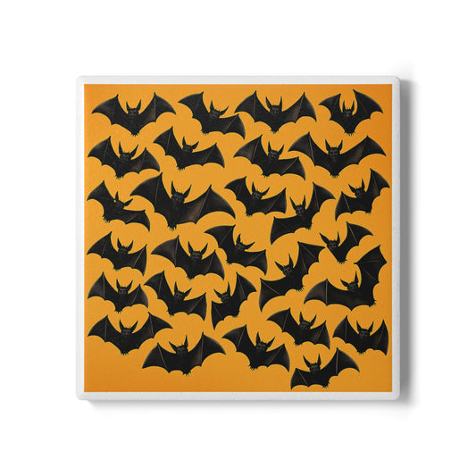 Bats Ceramic Coaster – Spooky Halloween Gift