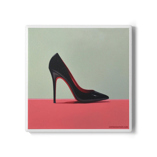 High Heel Elegance Ceramic Coaster – Runway Ready Edition 👠☕