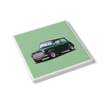 Mini Car Ceramic Coaster – Retro Auto Gift
