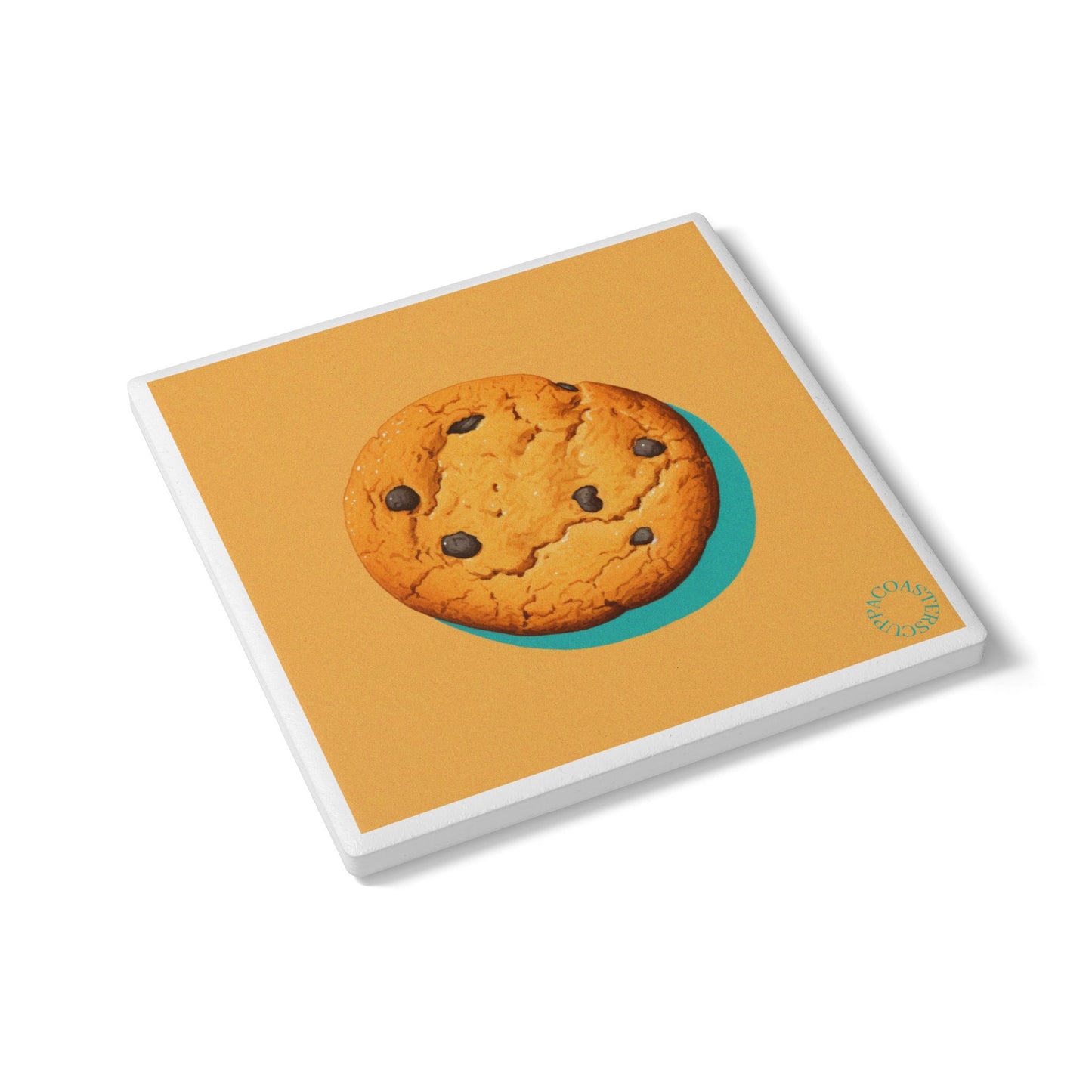 🍪 Cookie Ceramic Coaster – Baked Bliss