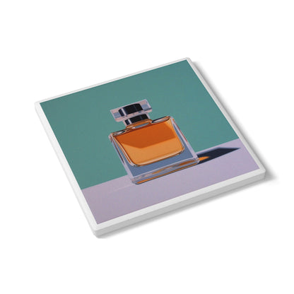 Perfume Bottle Ceramic Coaster – Chic Fragrance Lover Gift