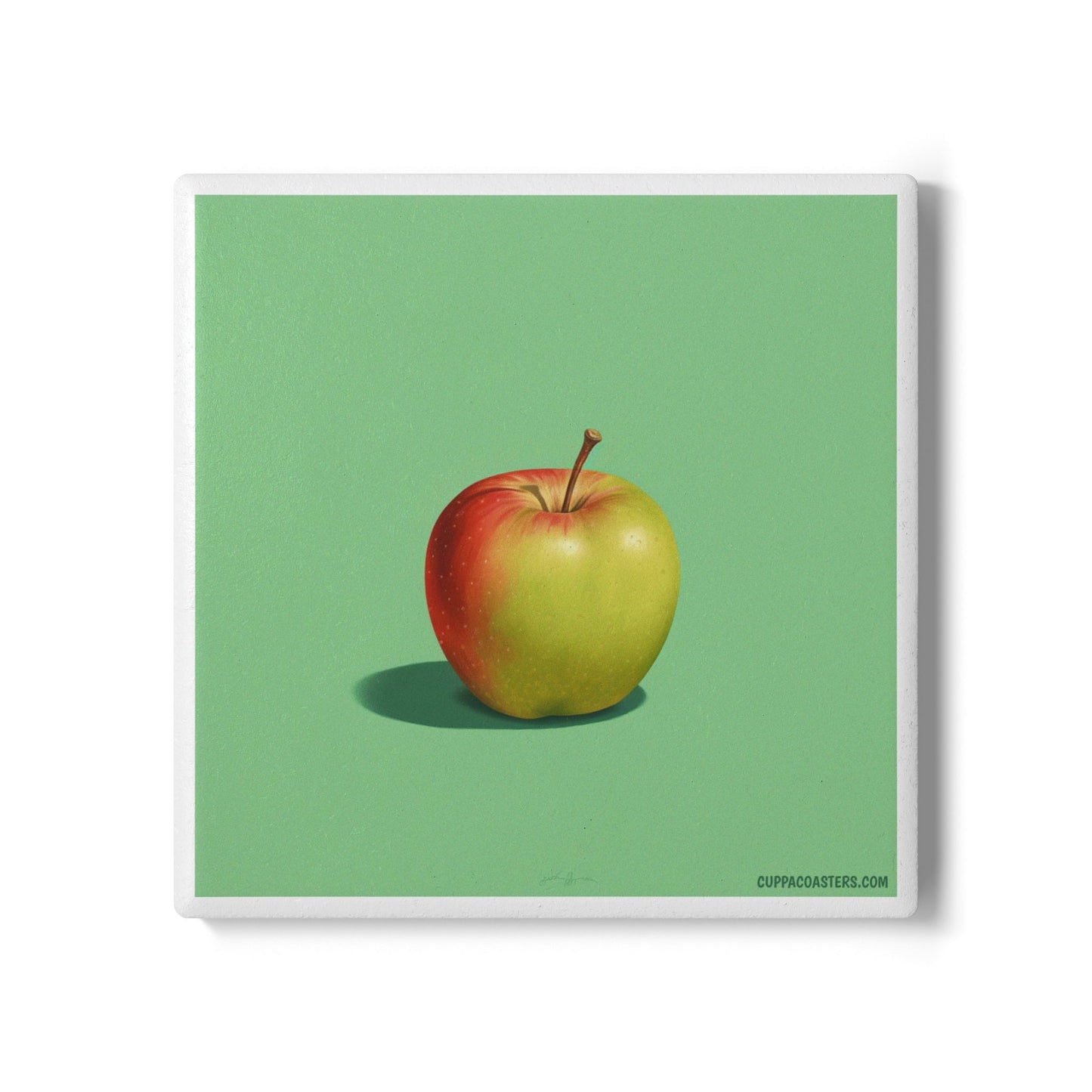 Core Values Ceramic Coaster – Fresh Pick Edition 🍏☕