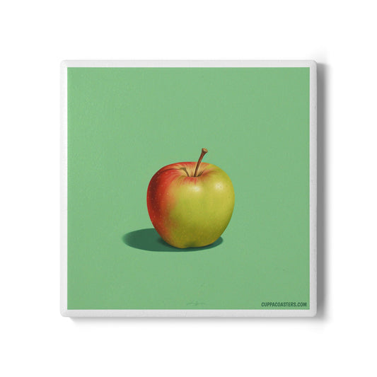 Core Values Ceramic Coaster – Fresh Pick Edition 🍏☕