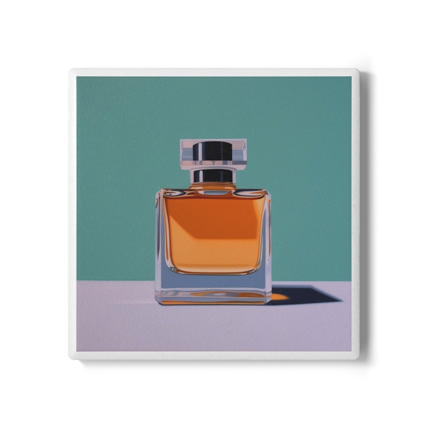 Perfume Bottle Ceramic Coaster – Chic Fragrance Lover Gift