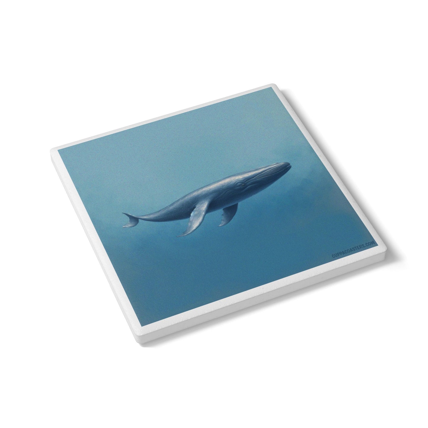 Underwater Whale Ceramic Coaster – Deep Drift Edition 🐋🌊