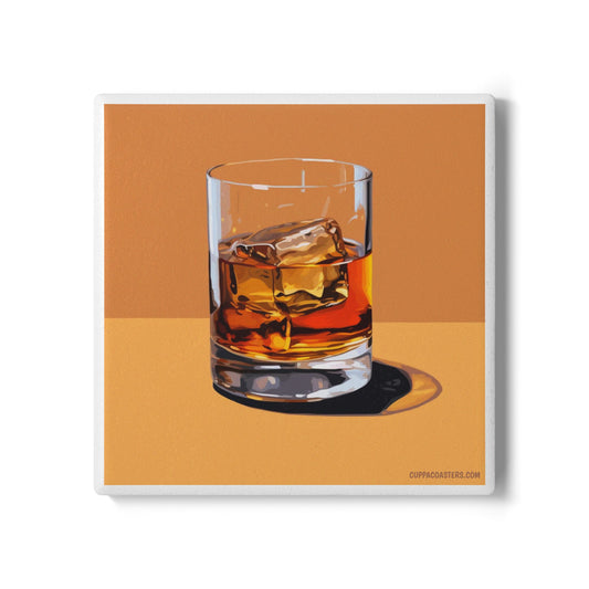 A Wee Dram Ceramic Coaster – Whiskey Lover’s Edition 🥃🪵