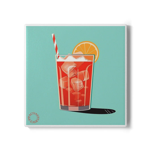 🍹 The Summer Spritz Ceramic Coaster – Fresh & Retro