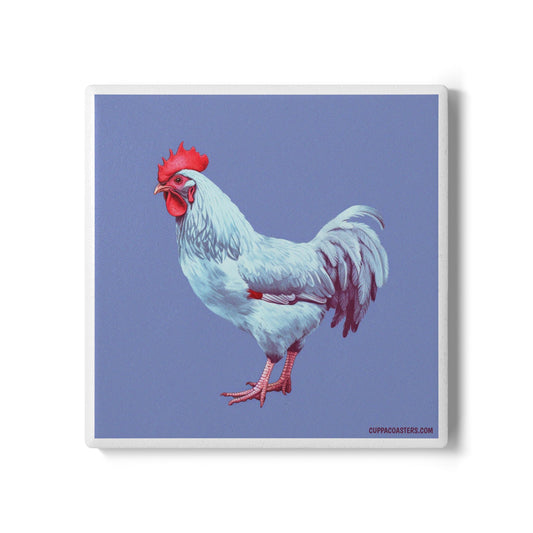 Rooster Rise Ceramic Coaster – Wake Up Your Tabletop 🐓☕