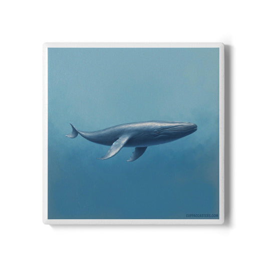 Underwater Whale Ceramic Coaster – Deep Drift Edition 🐋🌊