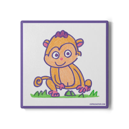 Monkey Business Ceramic Coaster – Cheeky Sips Edition 🐵☕