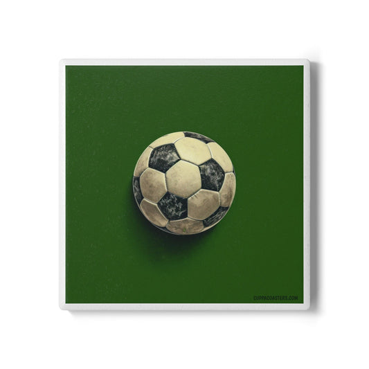Goal Getter Ceramic Coaster – Kick Back in Style ⚽💚