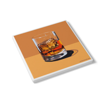 A Wee Dram Ceramic Coaster – Whiskey Lover’s Edition 🥃🪵