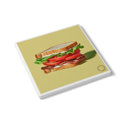 🥪 The BLT Sandwich Ceramic Coaster – Classic & Satisfying