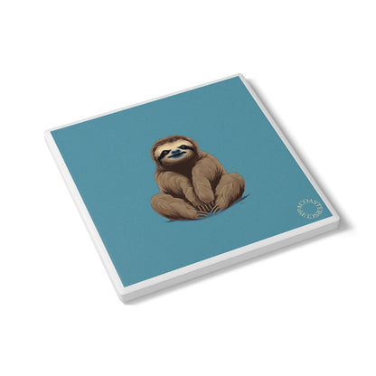🦥 The “Sloth Mode” Ceramic Coaster – Relax, Recharge, Repeat