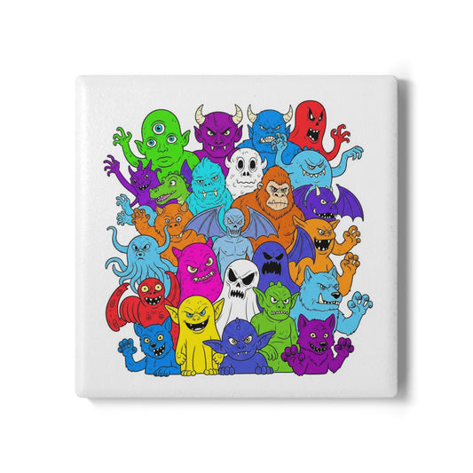 Fright Night Ceramic Coaster – Halloween Party Gift