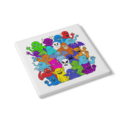 Fright Night Ceramic Coaster – Halloween Party Gift
